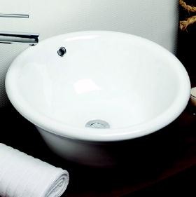 Lecico Bowls Large Free-Standing Bowl with no tap holes. 465x465x180mm