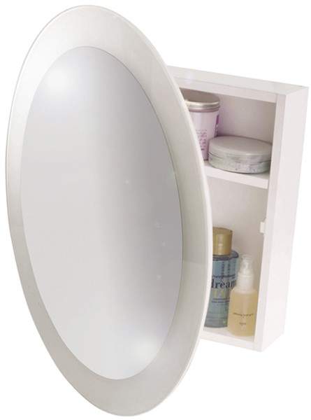 Bathroom Vanities Michigan on Croydex Cabinets   Round Mirror Bathroom Cabinet  525x525x105mm