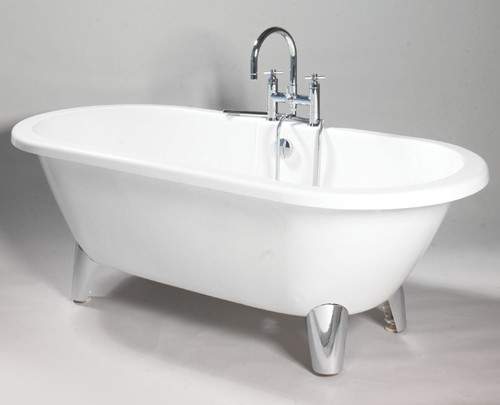 Hydra ITS-BDE2FT Mayfair 1760 Modern roll top (flat top) bath with ...