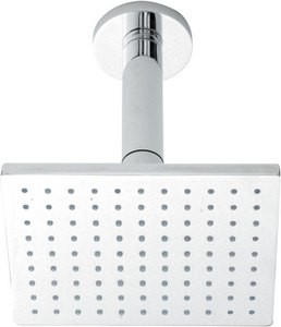 Component Square sheer fixed shower head + ceiling mounting arm.