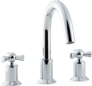 Hudson Reed Vienna 3 Tap hole bath mixer with swivel spout