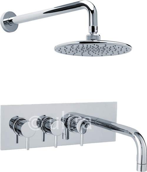Ultra Quest UQUE002SET1 Thermostatic Triple Bath Filler Tap With