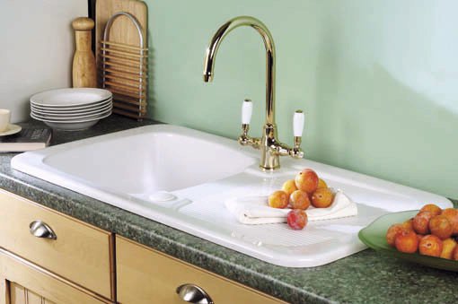 Aquitaine 1.0 bowl ceramic kitchen sink. technical image