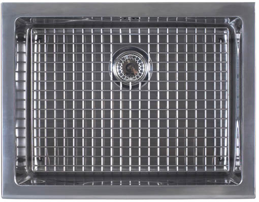 Belfast stainless steel 1.0 bowl kitchen sink technical image
