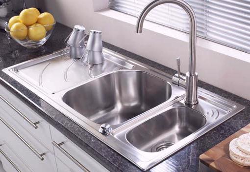 Echo 1.5 bowl stainless steel kitchen sink with left hand drainer. technical image