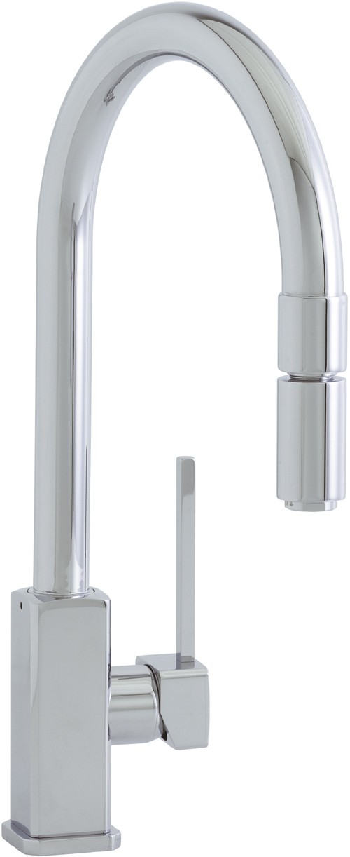 Nordic 706 kitchen mixer tap with pull out rinser. technical image
