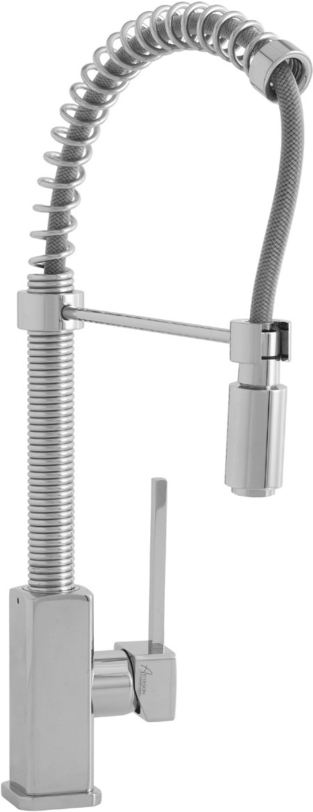 Nordic 704 Professional kitchen tap, pull out rinser. technical image