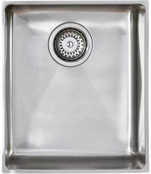 Onyx medium bowl flush inset kitchen sink & Extras. technical image