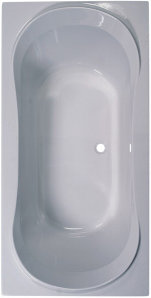 Double Ended Bath.  1800x800mm. technical image