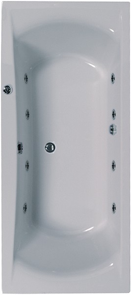 Aquamaxx Whirlpool Bath. 8 Jets. 1700x750mm. technical image
