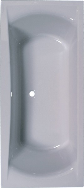 Double Ended Bath. 1700x750mm. technical image