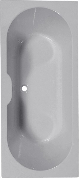 Double Ended Bath. 1800x800mm. technical image