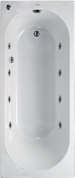 Aquamaxx Whirlpool Bath. 8 Jets. 1700x700mm. technical image