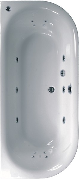 Turbo Whirlpool Bath & Panels. 14 Jets. 1800x800mm. technical image