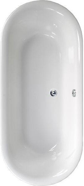 Double Ended Bath. 1800x800mm. technical image