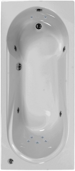 Aquamaxx Whirlpool Bath. 11 Jets. 1700x750mm. technical image