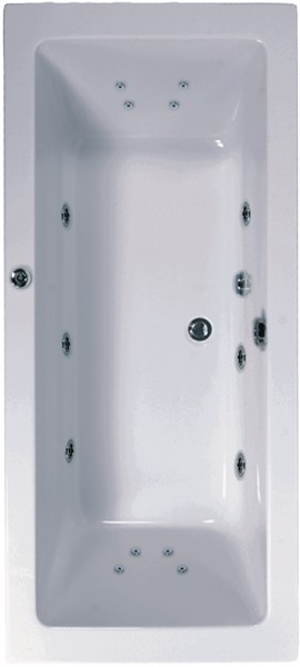 Aquamaxx Turbo Whirlpool Bath. 14 Jets. 1700x750mm. technical image