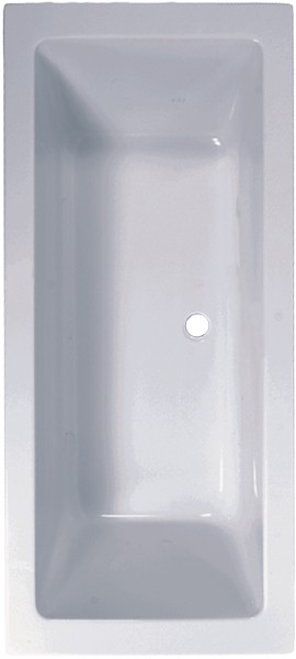 Double Ended Bath.  1900x900mm. technical image