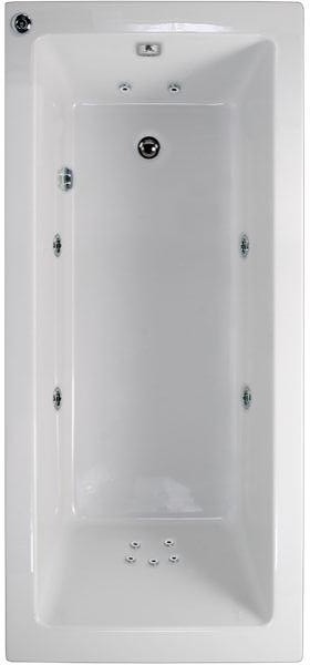 Whirlpool Bath, 11 Jets. 1600x700mm. technical image