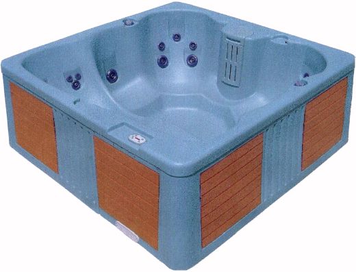 Axiom Deluxe hot tub. 4 person + free steps & starter kit (Sea Spray). technical image