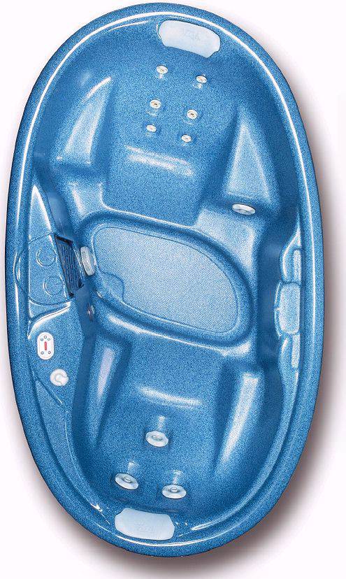 Duo hot tub. 2 person + free steps & starter kit. technical image