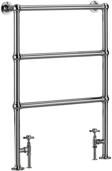 Bacchus 4 Bathroom Radiator (Chrome). 675x940mm. technical image