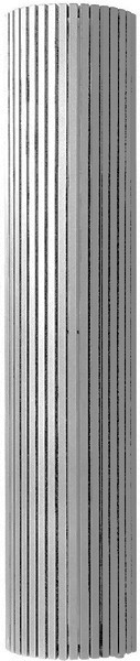 Carre 180 Bathroom Radiator (Aluminium). 530x1400mm. technical image
