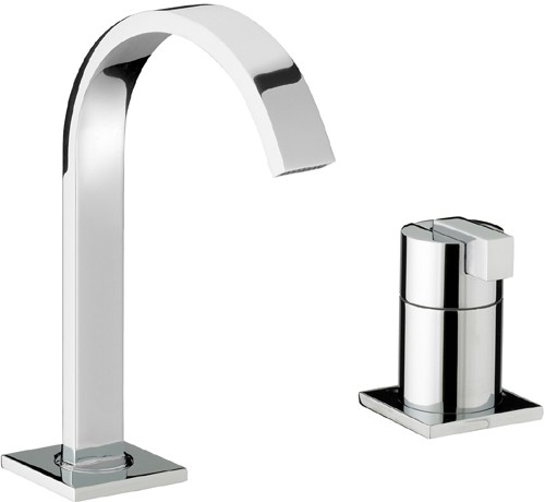 Basin Mixer with Single Lever Control. technical image
