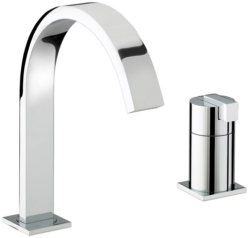 Bath Filler with Single Lever Control. technical image