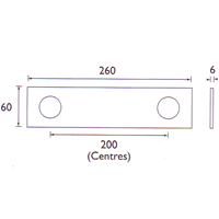 Basin Mixer with Single Lever Control and Mounting Plate. technical image
