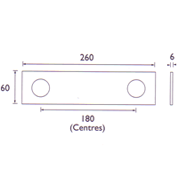 Bath Filler with Single Lever Control and Mounting Plate. technical image