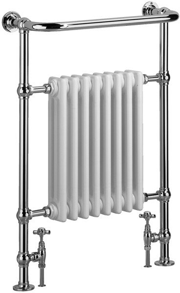 Harmonia 1 Bathroom Radiator (Chrome). 675x952mm. technical image