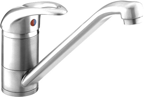Monobloc Sink Mixer Tap (Chrome). technical image