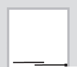 1200mm Sliding Shower Door (Left Handed, Silver). technical image
