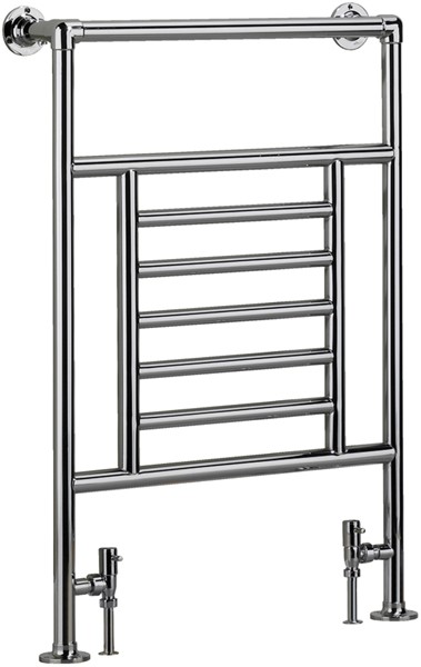 Jupiter Bathroom Radiator (Chrome). 610x914mm. technical image