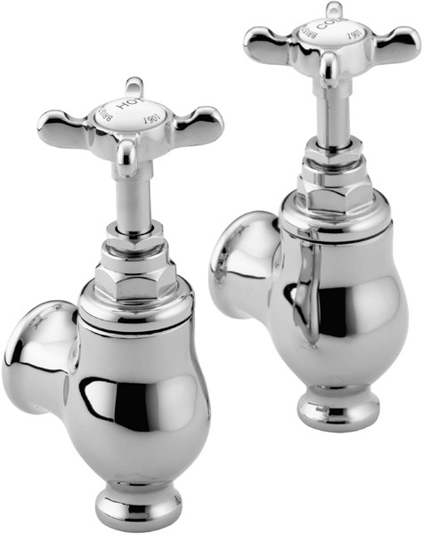 Globe Bath Taps, Chrome Plated. technical image