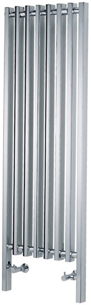Quadrato Bathroom Radiator (Chrome). 1080x920mm. technical image