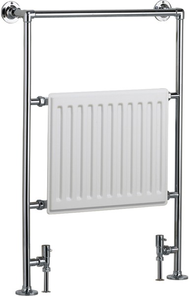 Venus Bathroom Radiator (Chrome & White). 686x952mm. technical image