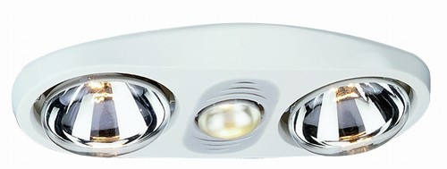 Bathroom Light, Dual Heaters And Extractor Fan In One Unit. technical image