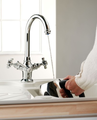 Rosedale Traditional Water Filter Kitchen Tap. technical image
