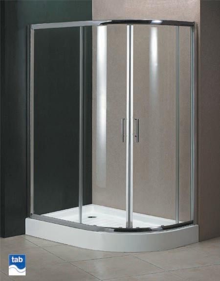 Milano 800x1200 offset quad shower enclosure. left / right hand. technical image