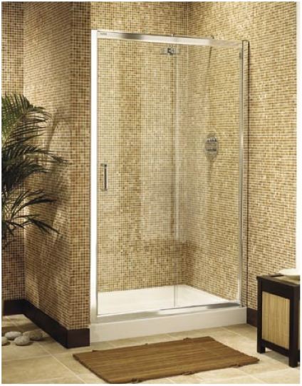 Ultra 1000mm jumbo sliding shower enclosure door. technical image