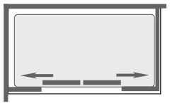 Ultra 1500mm 4 panel jumbo sliding shower enclosure door. technical image