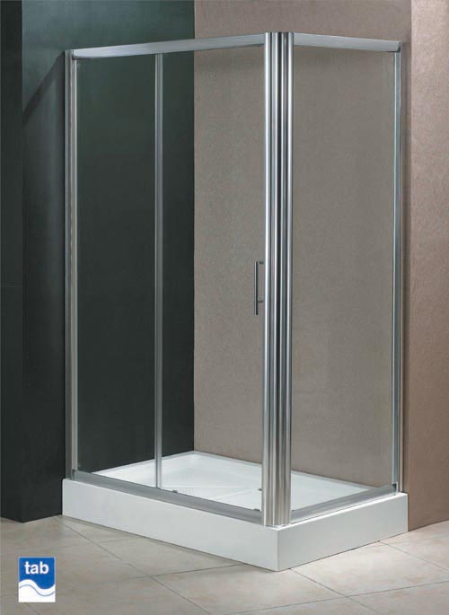 Milano 1200x800 shower enclosure (left / right handed). technical image