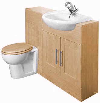 Chilternhurst Bathroom Furniture Set (Maple). technical image