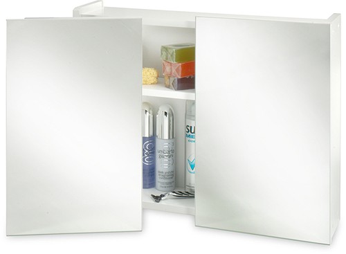 Mirror Bathroom Cabinet. 2 Swivel Doors. 600x470x160mm. technical image
