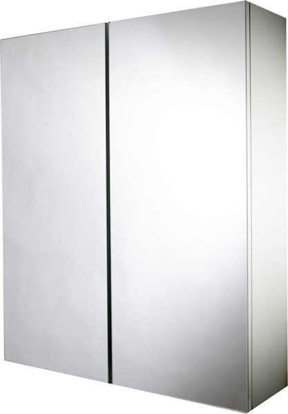 Mirror Bathroom Cabinet With 2 Doors. 530x640x155mm. technical image