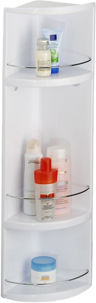 Corner 3 Shelf Bathroom Storage Unit. 160x700x160mm. technical image