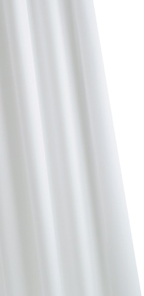 Shower Curtain & Rings (White, 1800mm). technical image