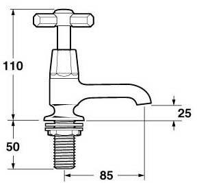 Basin Taps (Pair, Gold). technical image